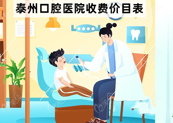  Answer to the charge price list of Taizhou Stomatological Hospital