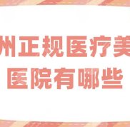 廣州正規(guī)的醫(yī)療美容醫(yī)院有哪些