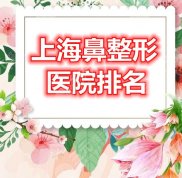 上海鼻整形醫(yī)院排名