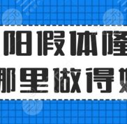 沈陽(yáng)假體隆胸哪里做得好
