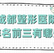 成都整形醫(yī)院排名前三有哪些
