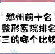 鄭州前十名的整形醫(yī)院排名