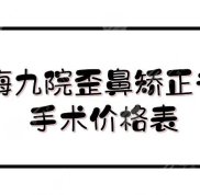 上海九院歪鼻矯正專家