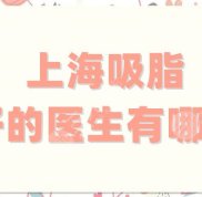 上海吸脂好的醫(yī)生有哪些