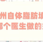 鄭州自體脂肪填充哪個(gè)醫(yī)生做的好
