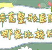 東莞整形醫(yī)院哪家評價比較好