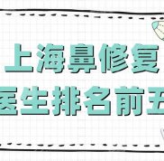 上海鼻修復(fù)醫(yī)生排名前五公布