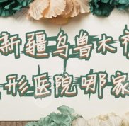 新疆烏魯木齊整形醫(yī)院人氣高
