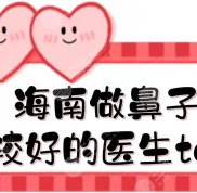 海南做鼻子比較好的醫(yī)生top5