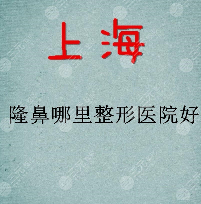 上海隆鼻哪里整形醫(yī)院好