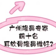 廣州隆鼻專家前十名名單分享