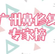 廣州鼻修復(fù)專家排名前十榜單一覽