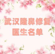 武漢隆鼻修復(fù)醫(yī)生名單匯總