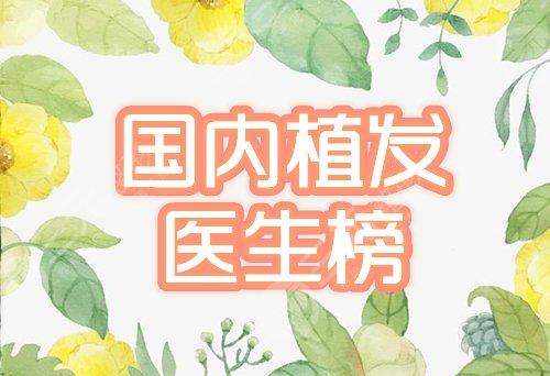 國(guó)內(nèi)比較好的植發(fā)專家有哪些