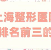上海整形醫(yī)院排名前三的分享