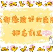 成都隆胸好的醫(yī)院排名前五名單公布