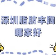 深圳脂肪豐胸哪家好