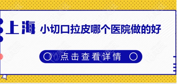 ?上海小切口拉皮哪家医院好