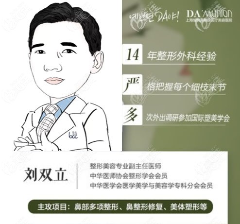 上海刘双立医生做鼻子的价格如下