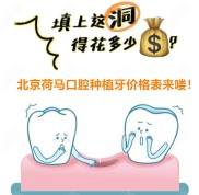 告知北京荷馬口腔種植牙價(jià)格是多少錢