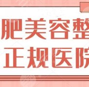 在合肥美容整形正規(guī)的醫(yī)院有哪些