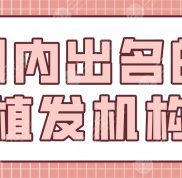 國(guó)內(nèi)出名的植發(fā)機(jī)構(gòu)有哪些