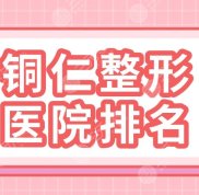 銅仁整形醫(yī)院排名2024