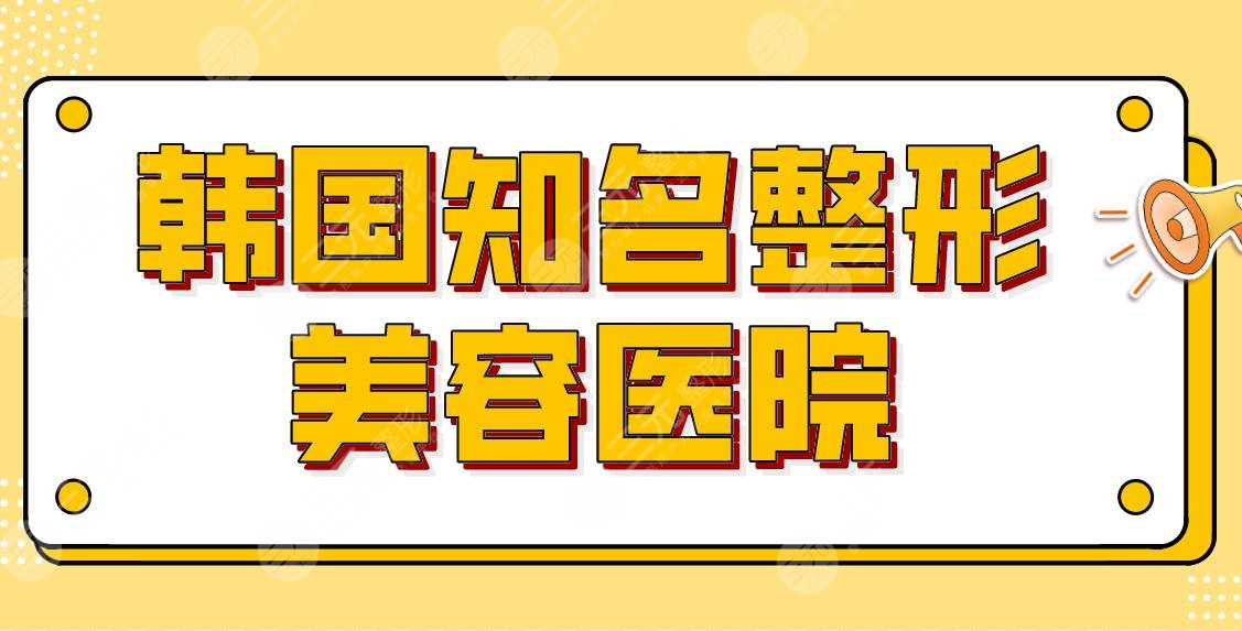 韓國(guó)知名整形美容醫(yī)院有哪些