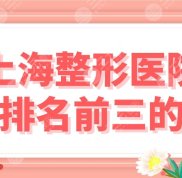 上海整形醫(yī)院排名前三情況