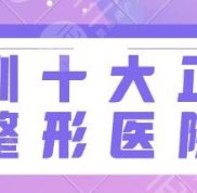 深圳十大正規(guī)整形醫(yī)院排名榜單