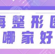 上海整形醫(yī)院哪家口碑好啊